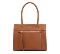 Lloyd Baker London - DIXIE Leather Shoulder Bag: Women's Medium Zip-Top Shoulder Bag in 100% Genuine Full Grain Leather with a Modern Design- CARAMEL CAFÉ (Tan)