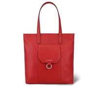 Lloyd Baker London - EDYLN Leather Tote Bag: Women's Modern Design in 100% Genuine Full Grain Leather with a Magnetic Popper Closure- SAMBA (Red)
