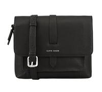 Lloyd Baker London - EVELYN Flap-Over Crossbody Bag: Women's Modern Design in 100% Genuine Full Grain Leather- JET BLACK (Black)