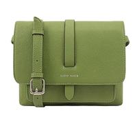 Lloyd Baker London - EVELYN Flap-Over Crossbody Bag: Women's Modern Design in 100% Genuine Full Grain Leather- EPSOM GREEN (Light Green)