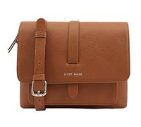 Lloyd Baker London - EVELYN Flap-Over Crossbody Bag: Women's Modern Design in 100% Genuine Full Grain Leather- CARAMEL CAFÉ (Tan)