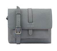 Lloyd Baker London - EVELYN Flap-Over Crossbody Bag: Women's Modern Design in 100% Genuine Full Grain Leather- CITADEL (Light Blue)