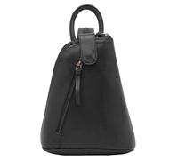 Lloyd Baker London Genuine Leather Daypack, Women's Leather Backpack, Compact Handbag, BHIWANI (BLACK)