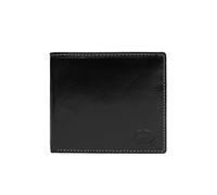 Lloyd Baker London Genuine Leather Mens Bifold Wallet Slim | Ray (Jet Black)