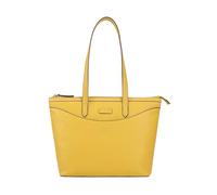 Lloyd Baker London - GLOSHI Leather Tote Bag: Women's Classic Modern Design in 100% Genuine Full Grain Leather with a Full Zip Closure- CEYLON YELLOW (Yellow)