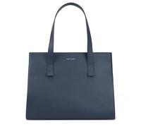 Lloyd Baker London - LALITAH Leather Tote Bag: Women's Timeless Modern Design in 100% Genuine Full Grain Leather with a Full Zip Closure- GIBRALTAR SEA (Dark Blue)