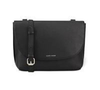 Lloyd Baker London - LYNA Flap-Over Crossbody Bag: Women's Modern Design in 100% Genuine Full Grain Leather- JET BLACK (Black)