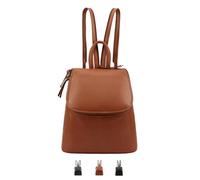 Lloyd Baker London - Padma backpack, 100% Leather Soft Smooth, Versatile Daily Use Travel-Spacious Main Compartment with Slip & Zip Pockets - Hidden Back Zipped Pocket for Added Security (TAN)