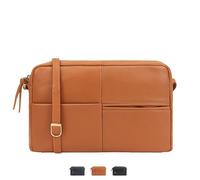 Lloyd Baker London Premium Genuine Leather Shoulder Bag with Multiple Compartments and Top Zip Closure | Batian (Tan)