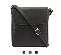Lloyd Baker London - Saharsa 100% Genuine Leather Women's Sleek Leather Over-the-Shoulder Bag - Timeless Style & Everyday Practicality (NAVY)