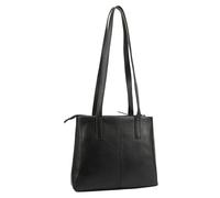 Lloyd Baker London Zip Top Genuine Leather Tote Bag, Shoulder Bag, Women’s leather Handbag, HAMPI (BLACK)