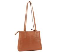 Lloyd Baker London Zip Top Genuine Leather Tote Bag, Shoulder Bag, Women’s leather Handbag, HAMPI (Tan)