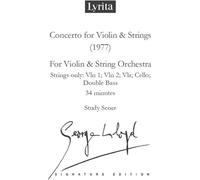 Lloyd: Concerto for Violin & Strings Study Score