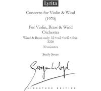 Lloyd: Concerto for Violin & Wind Study Score