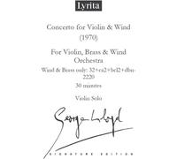 Lloyd: Concerto for Violin & Wind Violin Score