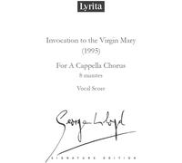 Lloyd: Invocation to the Virgin Mary for a cappella chorus SATB Vocal Score