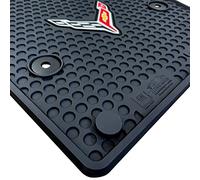 Lloyd Mats Signature Rubber All Weather Floor Mats for Corvette C8 2020-ON 2Pc Fronts