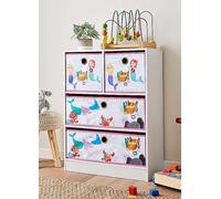 Lloyd Pascal Mermaid 2+2 Cube Unit with 2 Small Mermaid & 2 Large Mermaid Storage Boxes Multi