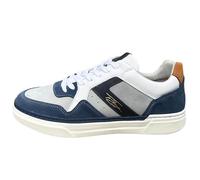 Lloyd & Pryce Mens Brache Leather Sneakers Denim Split (Denim Split, UK Footwear Size System, Adult, Men, Numeric, Medium, 9)