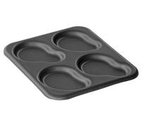 LloydPans Egg Pan, 9.5 x 11 Inch 4-Cavity Irregular Egg Pan, Pre-Seasoned PSTK