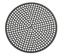 LloydPans Lloyd Pans 12 inch, Pre-Seasoned PSTK, Perforated Made in The U Pizza Quik Disk, Dark Gray