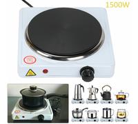 Lloytron 1500W Electric Portable Single Hob Plate Hotplate Mini Cooker E4102WH [EEK: Not Compliant]