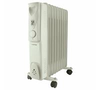 Lloytron Staywarm 2000w 9 Fin Oil Radiator, Grey