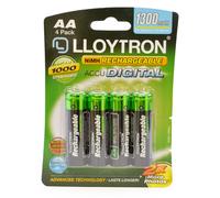 LLOYTRON AA 800-2700 mAh AAA 550-1100 mAh RECHARGEABLE BATTERIES PRECHARGED NiMH
