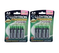 Lloytron AA Rechargeable Batteries NiMH ACCU DIGITAL 800mAh Capacity - 4 Pack
