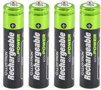 Lloytron AAA 550 mAh NIMH AccuDigital Battery Pack of 4 (Model No. B014)