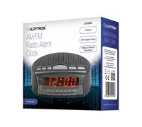 LLOYTRON Digital Radio Alarm Clock Day Break Radio Buzz Alarm Clock J2006BK