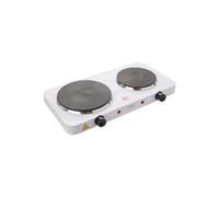 Lloytron E4202WH Kitchen Perfected Double Hotplate, 2500 W, White