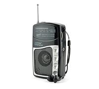 LLOYTRON "Entertainer" 2 Band Personal Sports Radio with Earphones , Radio 5 Live and Talk Sport Highlighted - N2201BK-A - Black