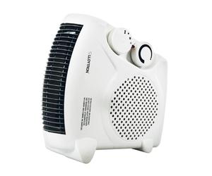 Lloytron F2003WH Staywarm 2000W Upright / Flatbed Fan Heater (BEAB) with Two Heat Settings and Cool Blow, White