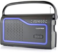 Lloytron 'Ibiza' 2 Band AC/DC Portable Radio with Carry Handle - Black - N2402BK