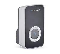 LLOYTRON® MIP System 3 Doorbell Accessory - 32 Melody Plug-in Chime Receiver - Replacement or Additional Receiver for MIP System Transmitter - 200m Wireless Range - Volume Control - B7935BK - Black