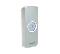 LLOYTRON® MIP System 3 Doorbell Accessory - Wireless Bell Push Transmitter - Replacement or Additional Bell Push for MIP System Chime Receiver - Battery Operated - 200m Wireless Range - B7831GR?Grey