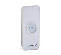 LLOYTRON MIP System 3 Doorbell Accessory - Wireless Bell Push Transmitter - Replacement or Additional Bell Push for MIP System Chime Receiver - Battery Operated - 200m Wireless Range - B7831WH-White