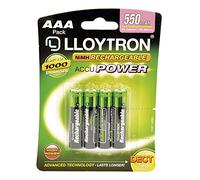 Lloytron Nimh Rechargeable Accupower Batteries Aaa Size 550Mah 4 Pack