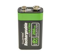 Lloytron Nimh Rechargeable Accuultra Battery 9V(Pp3) Size 250Mah 1 Pack