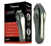 Paul Anthony Pro Series T3 Beard and Neckline Trimmer - 25mm Precision Detail Trimming - High Carbon Stainless Steel Blades - 2-10mm Adjustable Comb Guide - Fixed Trimming Guides 3/5mm - H5123 - Black