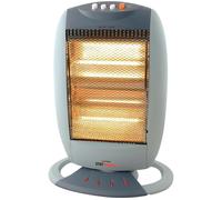 Lloytron 3 Bar Halogen Heater, Small, 1200 Watt, Grey (F2106GR)
