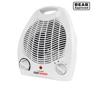Lloytron Upright Fan Heater, 2 Kilowatt, White (Model No. Lloytron F2001WH)