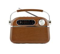 Lloytron Vintage Rechargeable Bluetooth AM/FM Radio - Wood Effect