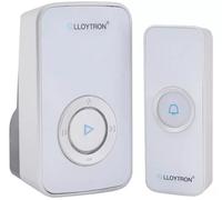 Lloytron Wireless Doorbell Plug In 2 x Chime & 1 x Bell Push 32 Melodies White