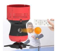 LLOZoo Table Tennis Robot (Remote), with Removable Ball Storage, 90 Ball Reserves, Adjustable Speed+ Frequency(5 Gear), Serve Straight/Spin, for Practice/Training,A