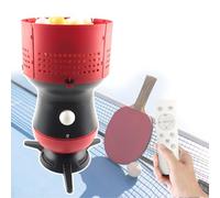 LLOZoo Table Tennis Serving Machine, Automatic Ping Pong Ball Pitching Machine, 90 Capacity, with Removable Ball Storage, Adjustable Speed/Spin, for Training/Coaching,A