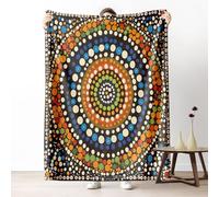 LLponhg Concentric Dot Circle Kids Fleece Blanket for Boys Girls Soft Dynamic Color Gradient Sherpa Throw Blanket Cozy Plush Charcoal Black Blanket for Bed Sofa Couch Warm Bedding Gifts, 70x100 cm