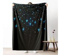 LLponhg Dynamic Falling Stars Kids Fleece Blanket for Boys Girls Soft Celestial Trail Effect Sherpa Throw Blanket Cozy Plush Galaxy Blanket for Bed Sofa Couch Warm Bedding Gifts, 70x100 cm