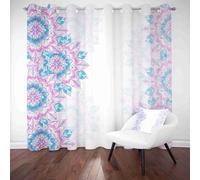 LLponhg Mandala Floral Blackout Curtains Bohemian Symmetrical Window Curtain Panels for Living Room Decor Thick Thermal Drapes for Kids Adult Bedroom Blackout Window Treatments, 2 Panels 36" x 84"